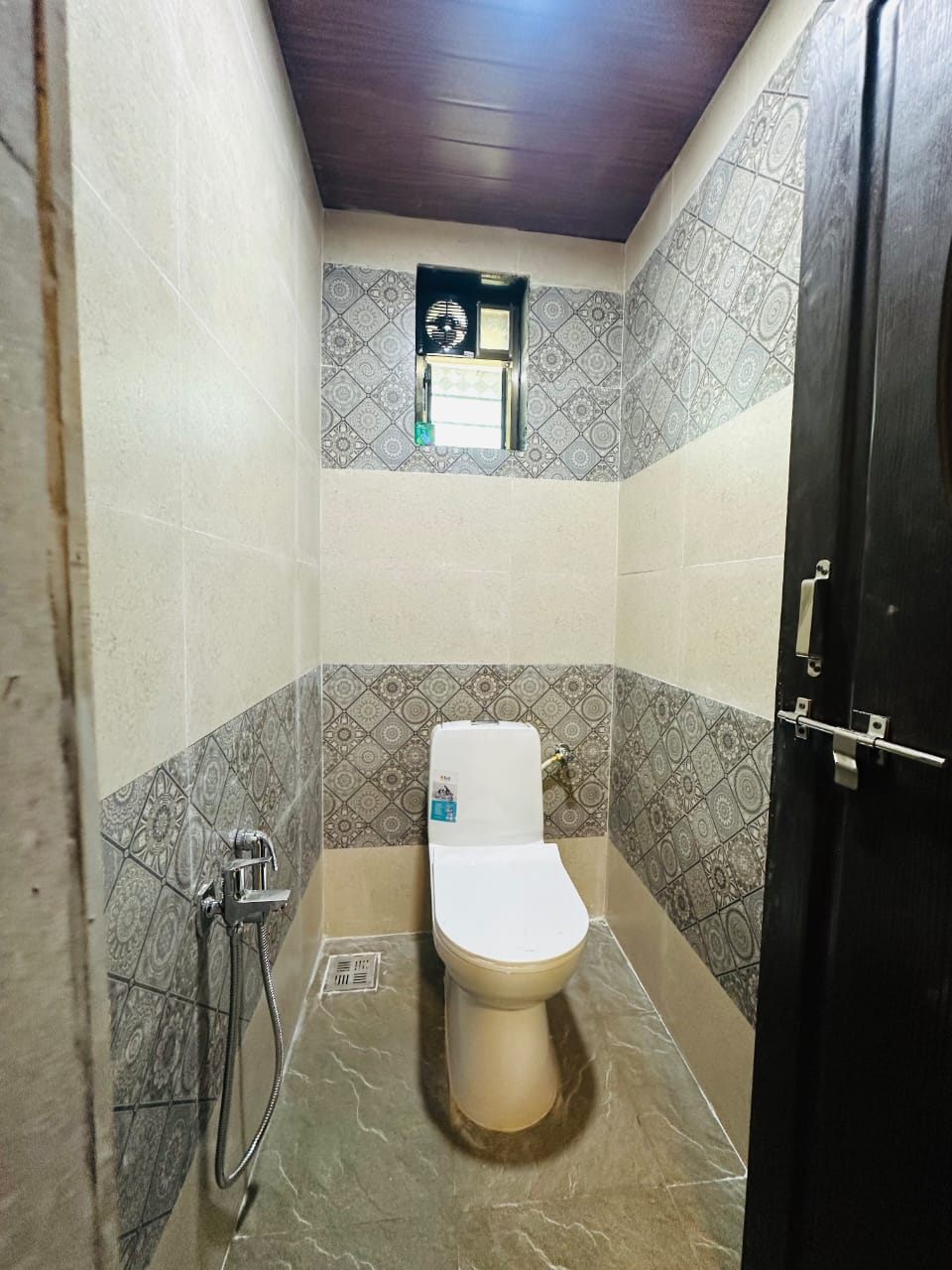 Separate WC with western toilet and health faucet